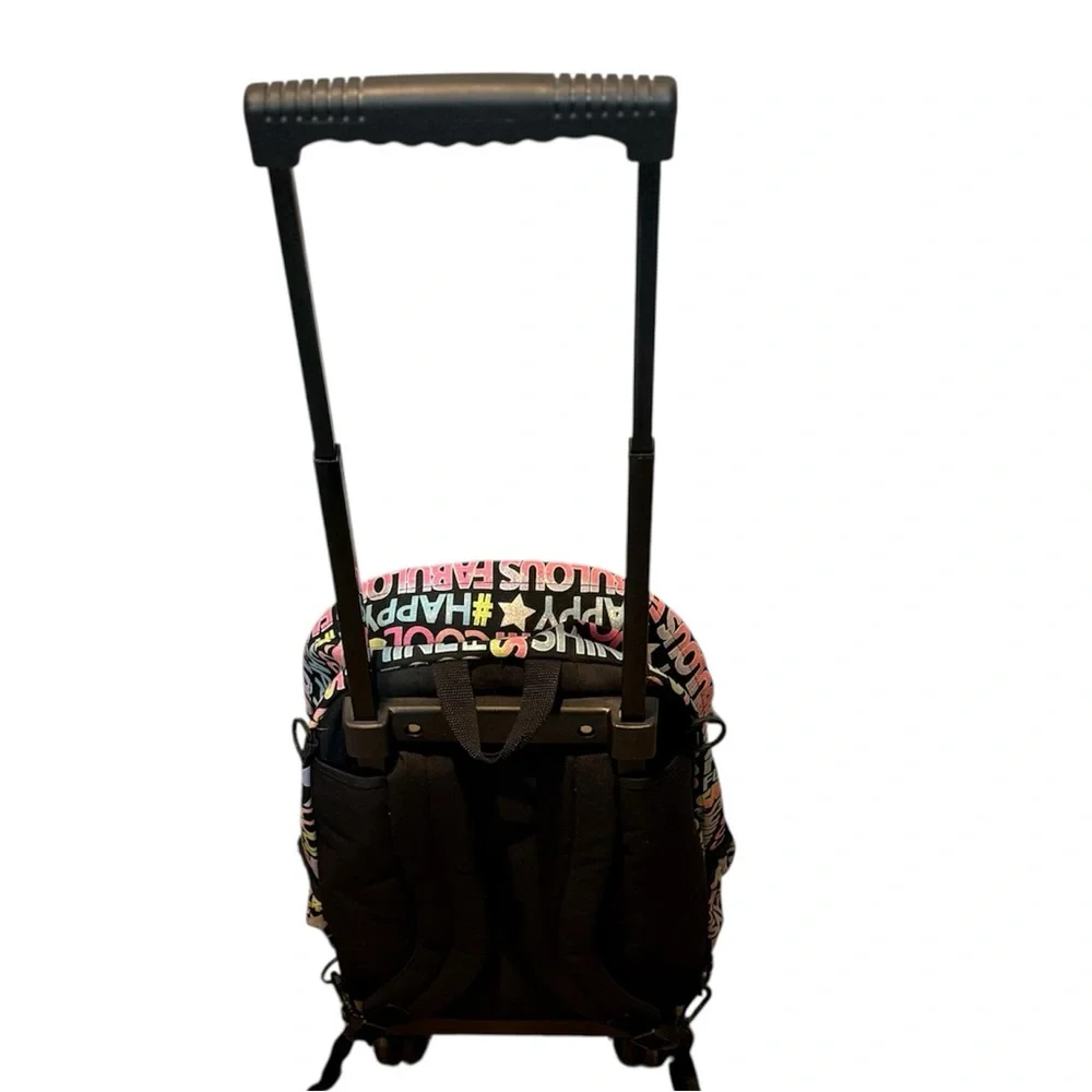 Justice school size wheeled backpack